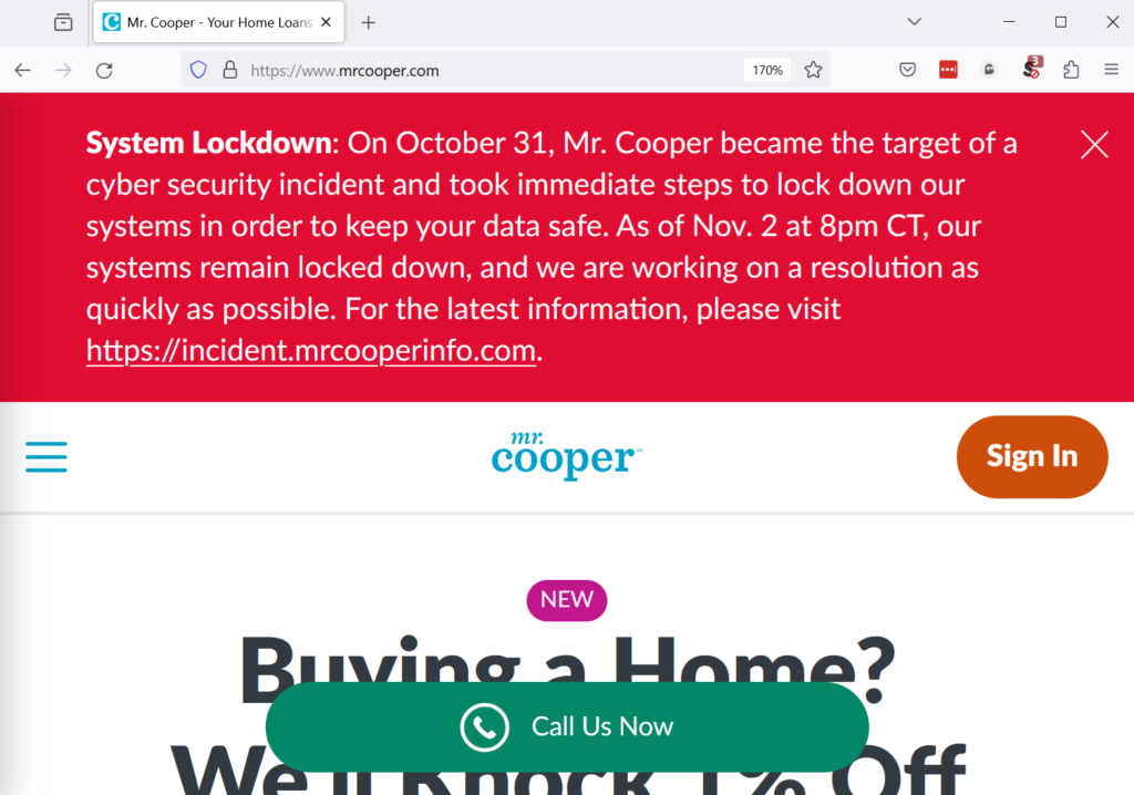 Mortgage Giant Mr. Cooper Shuts Down Systems Following Cyberattack